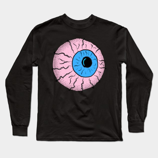 Pink Eye Long Sleeve T-Shirt by IcarusPoe